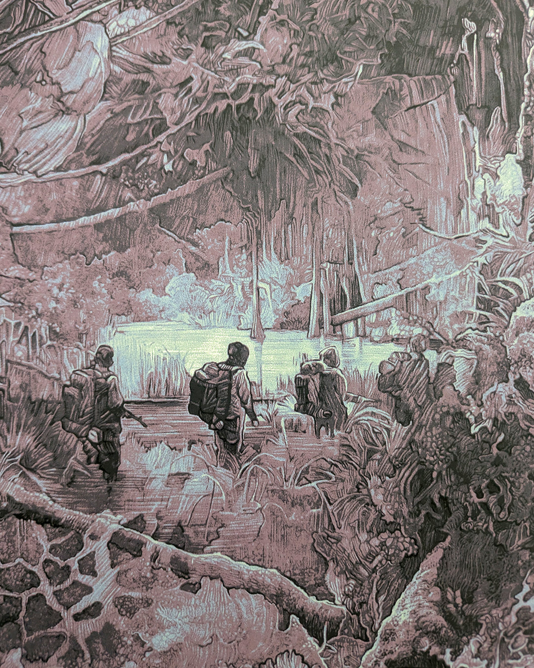 ANNIHILATION (regular) by Krzysztof DomaradzkiLimited edition screen print for Alex Garland's Annihilation, created by artist Krzysztof Domaradzki. This movie poster is a collectible art print produced using traditional silkscreen printing techniques. Pri