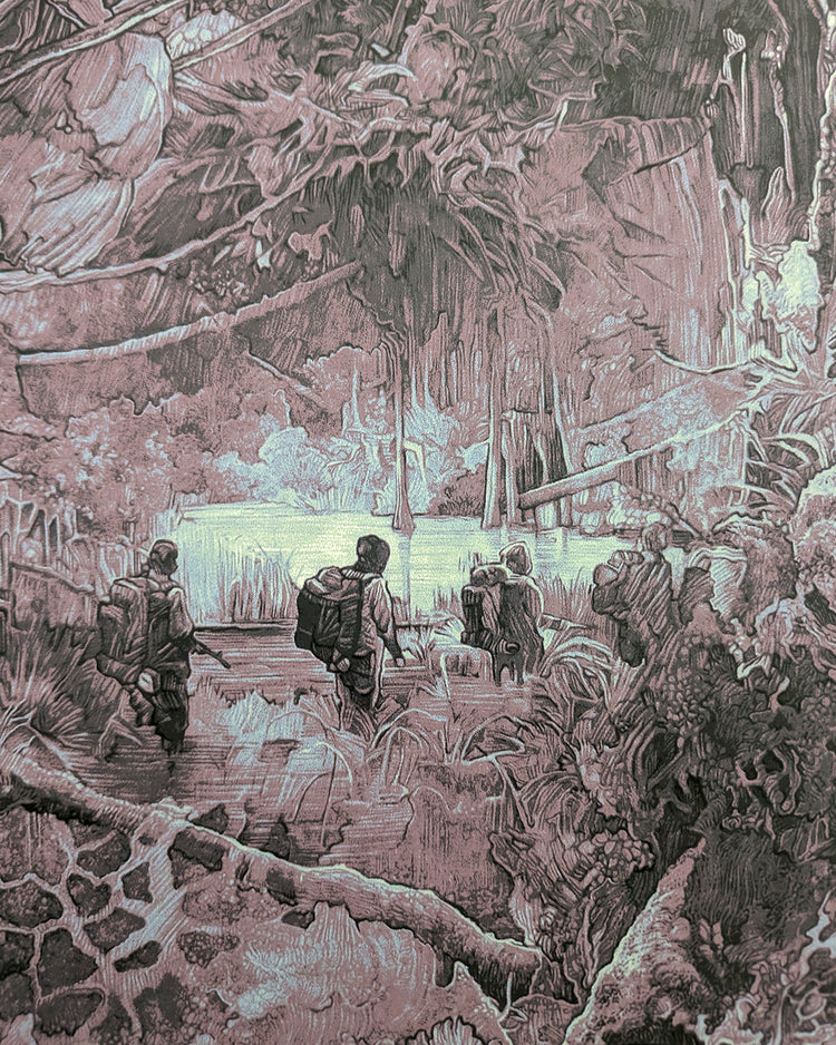 ANNIHILATION (regular) by Krzysztof DomaradzkiLimited edition screen print for Alex Garland's Annihilation, created by artist Krzysztof Domaradzki. This movie poster is a collectible art print produced using traditional silkscreen printing techniques. Pri