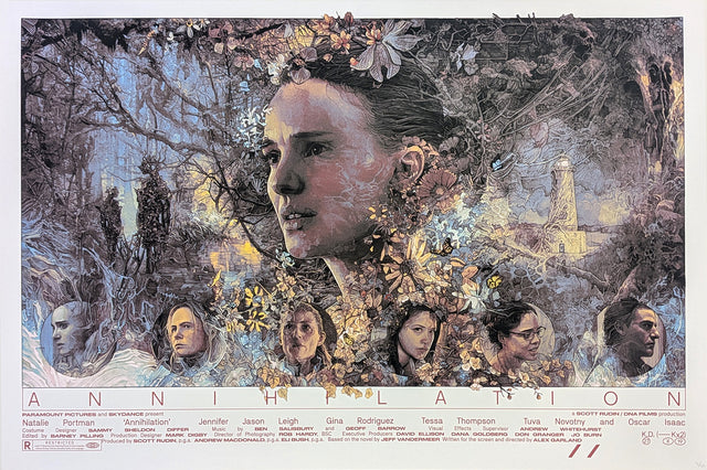 ANNIHILATION (variant) by Krzysztof DomaradzkiLimited edition screen print for Alex Garland's Annihilation, created by artist Krzysztof Domaradzki. This movie poster is a collectible art print produced using traditional silkscreen printing techniques. Pri