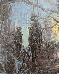 ANNIHILATION (variant) by Krzysztof DomaradzkiLimited edition screen print for Alex Garland's Annihilation, created by artist Krzysztof Domaradzki. This movie poster is a collectible art print produced using traditional silkscreen printing techniques. Pri