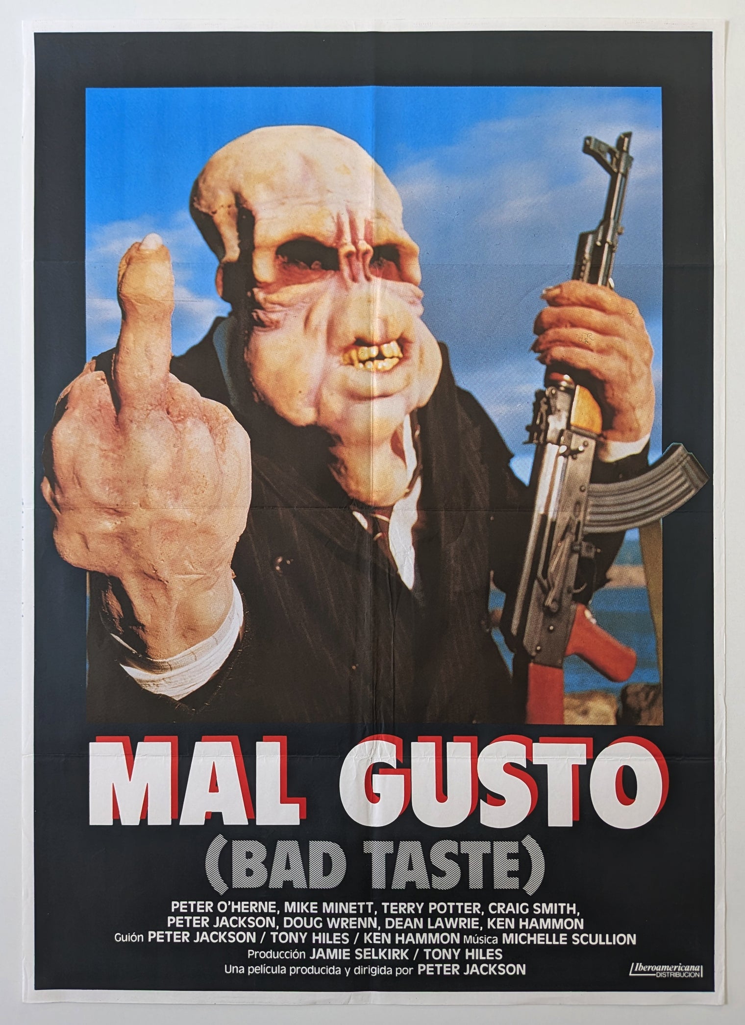 BAD TASTE (1987) – Spanish poster