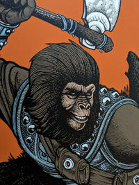 BATTLE FOR THE PLANET OF THE APES (variant) by Florian Bertmer