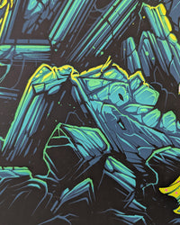 Beetlejuice by Dan Mumford - Limited Edition Regular Tim Burton AMPLimited edition Beetlejuice screen print by Dan Mumford. Hand-numbered silkscreen, regular edition of 250. Hero Complex Gallery, 18x24 inches, mint.