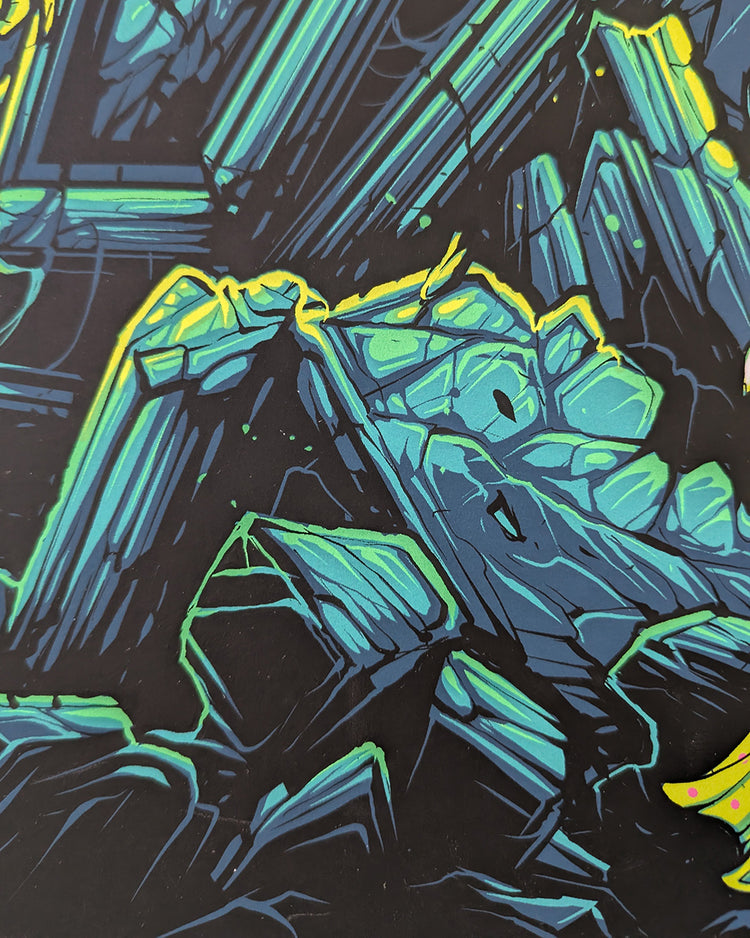 Beetlejuice by Dan Mumford - Limited Edition Regular Tim Burton AMPLimited edition Beetlejuice screen print by Dan Mumford. Hand-numbered silkscreen, regular edition of 250. Hero Complex Gallery, 18x24 inches, mint.