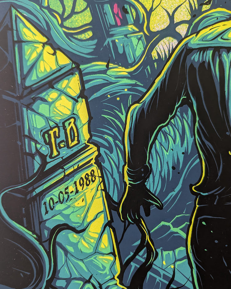 Beetlejuice by Dan Mumford - Limited Edition Regular Tim Burton AMPLimited edition Beetlejuice screen print by Dan Mumford. Hand-numbered silkscreen, regular edition of 250. Hero Complex Gallery, 18x24 inches, mint.