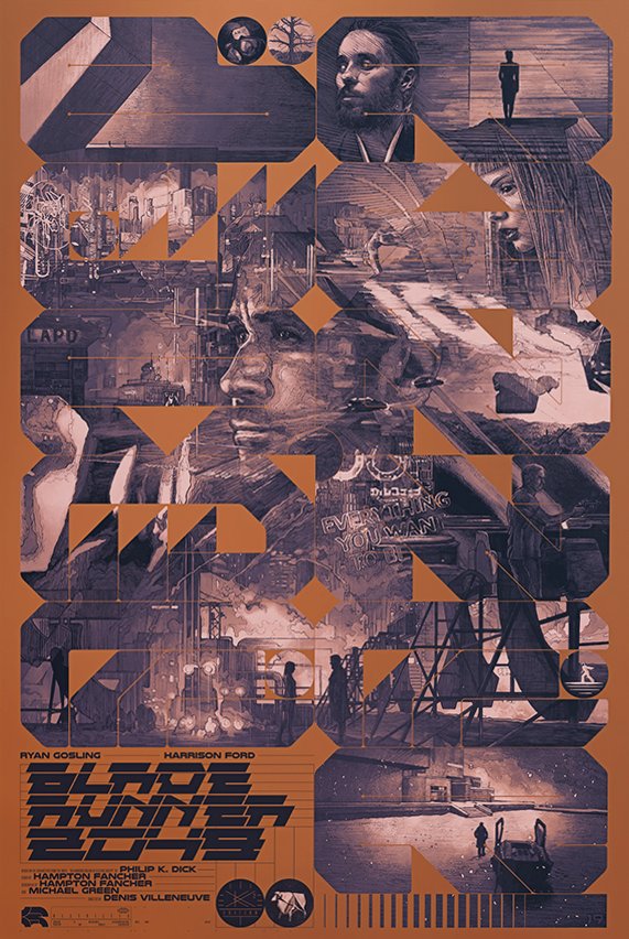BLADE RUNNER 2049 (copper) by Krzysztof Domaradzki – RARE PRINTS