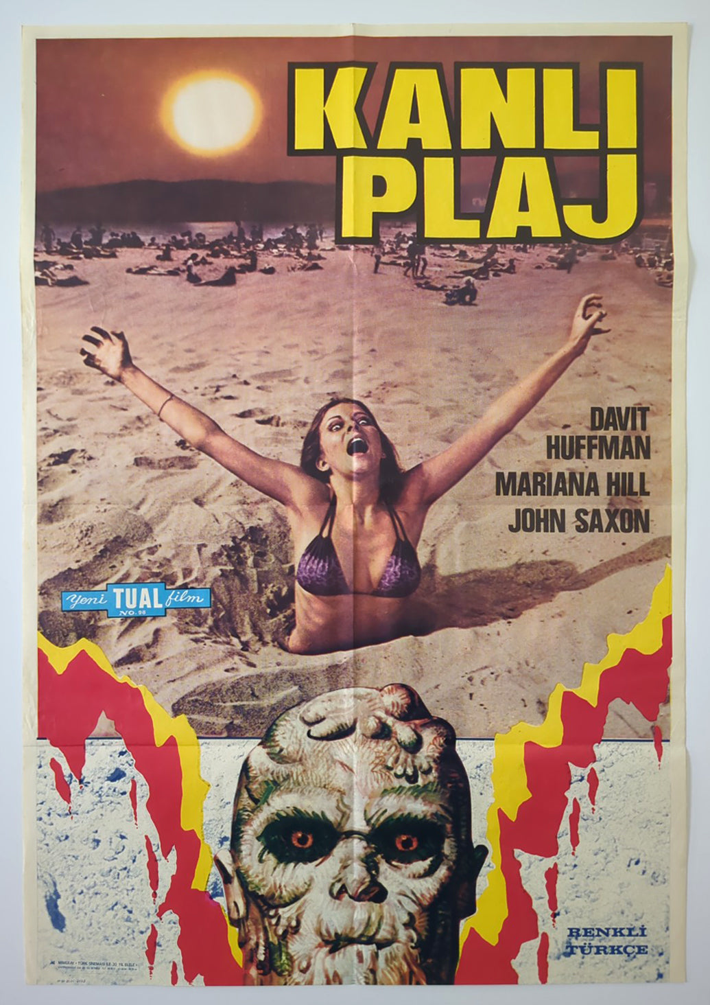 BLOOD BEACH (1980) – Turkish poster