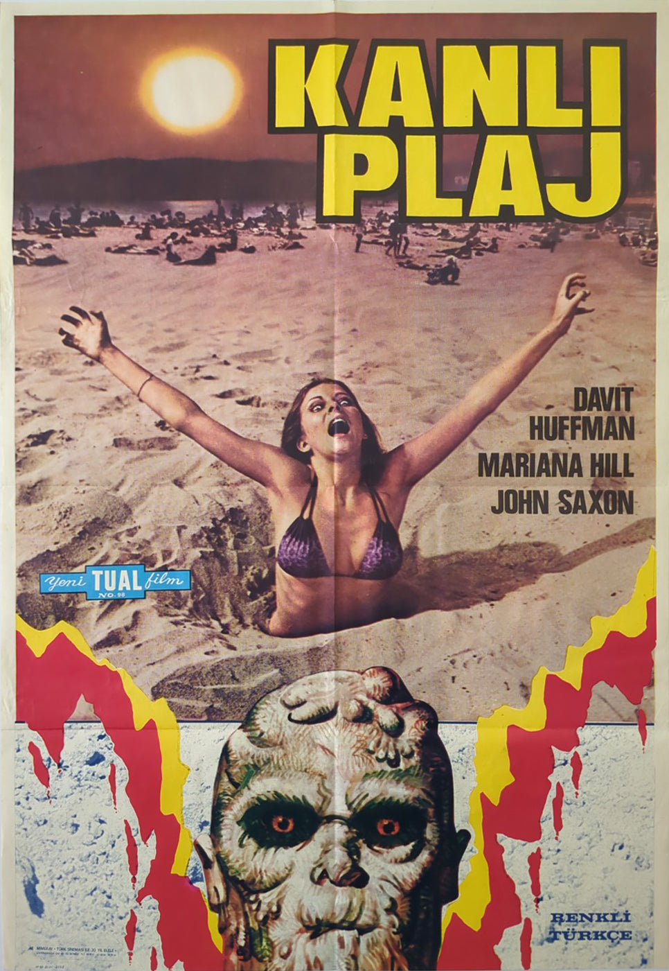 BLOOD BEACH (1980) – Turkish poster