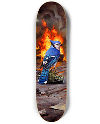 BLUE JAY RIOT Skate Deck by Jason Edmiston