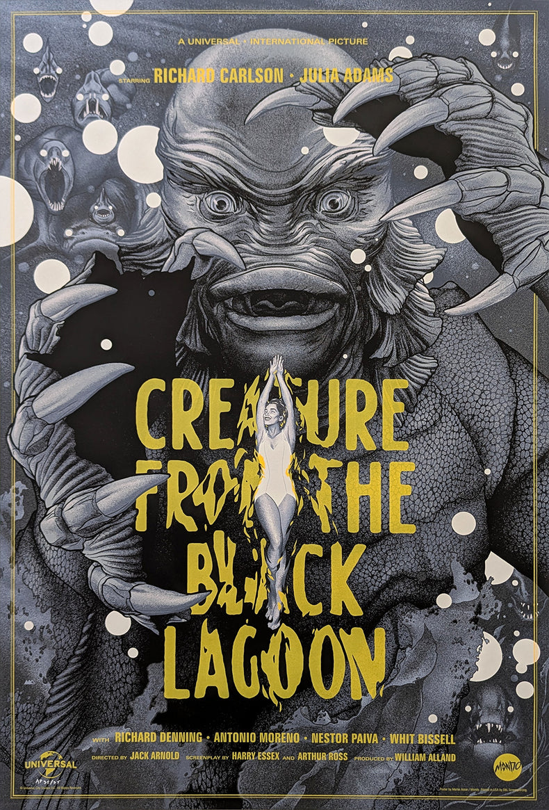CREATURE FROM THE BLACK LAGOON (silver screen) by Martin Ansin