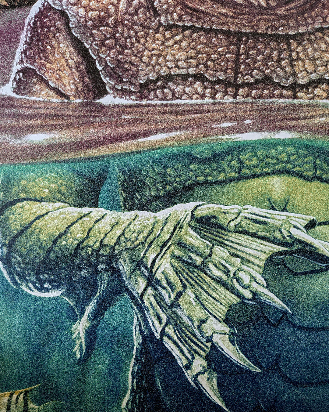 Creature From the Black Lagoon by Tom Walker - Limited Edition Regular Jack Arnold AMPLimited edition Creature From the Black Lagoon screen print by Tom Walker. Hand-numbered silkscreen, regular edition of 175. Universal Monsters, 24x36, mint.