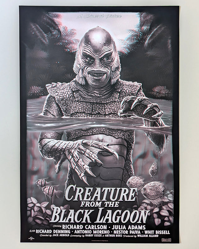 CREATURE FROM THE BLACK LAGOON (3D variant) by Tom Walker