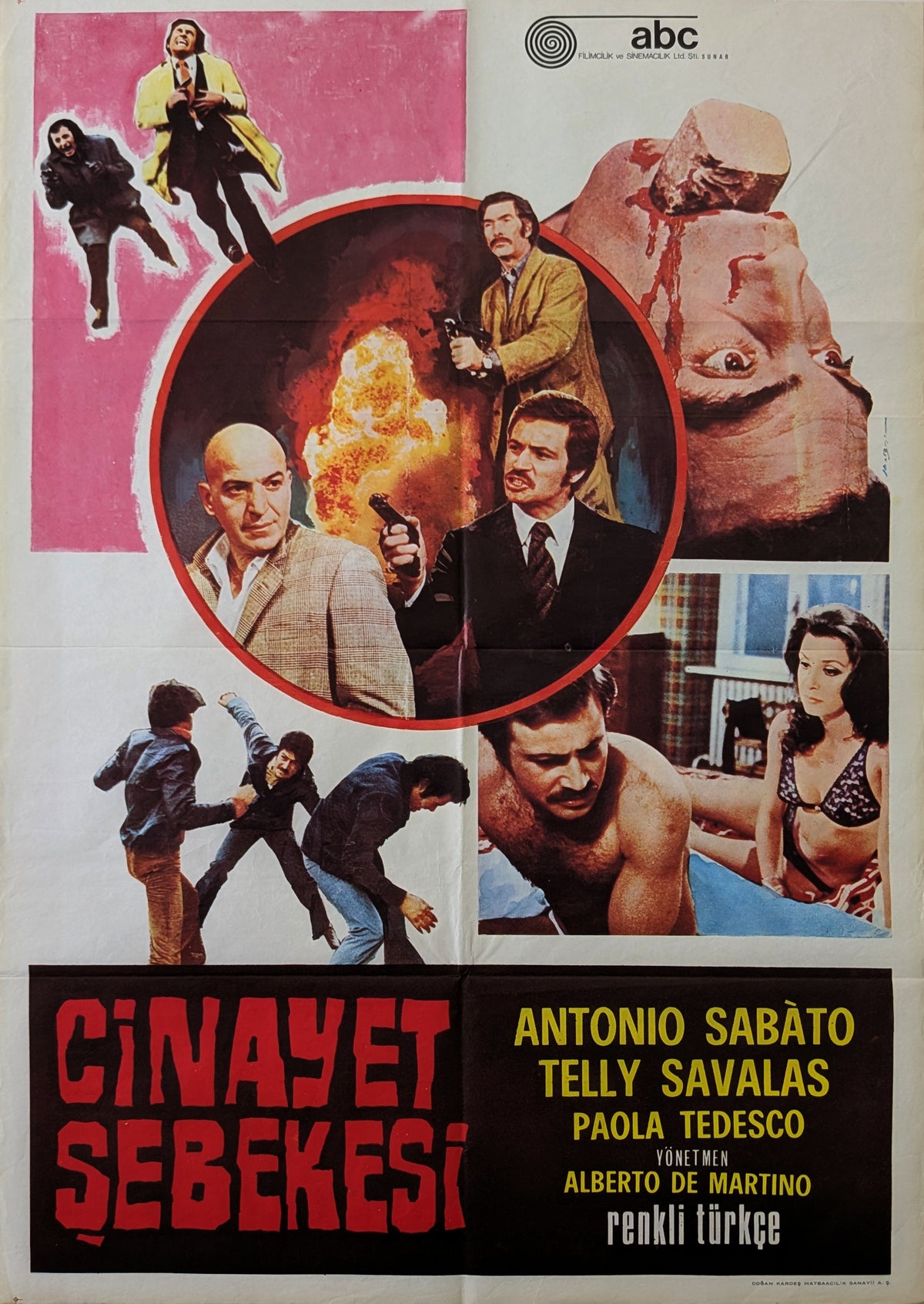 CRIME BOSS (1973) – Turkish poster