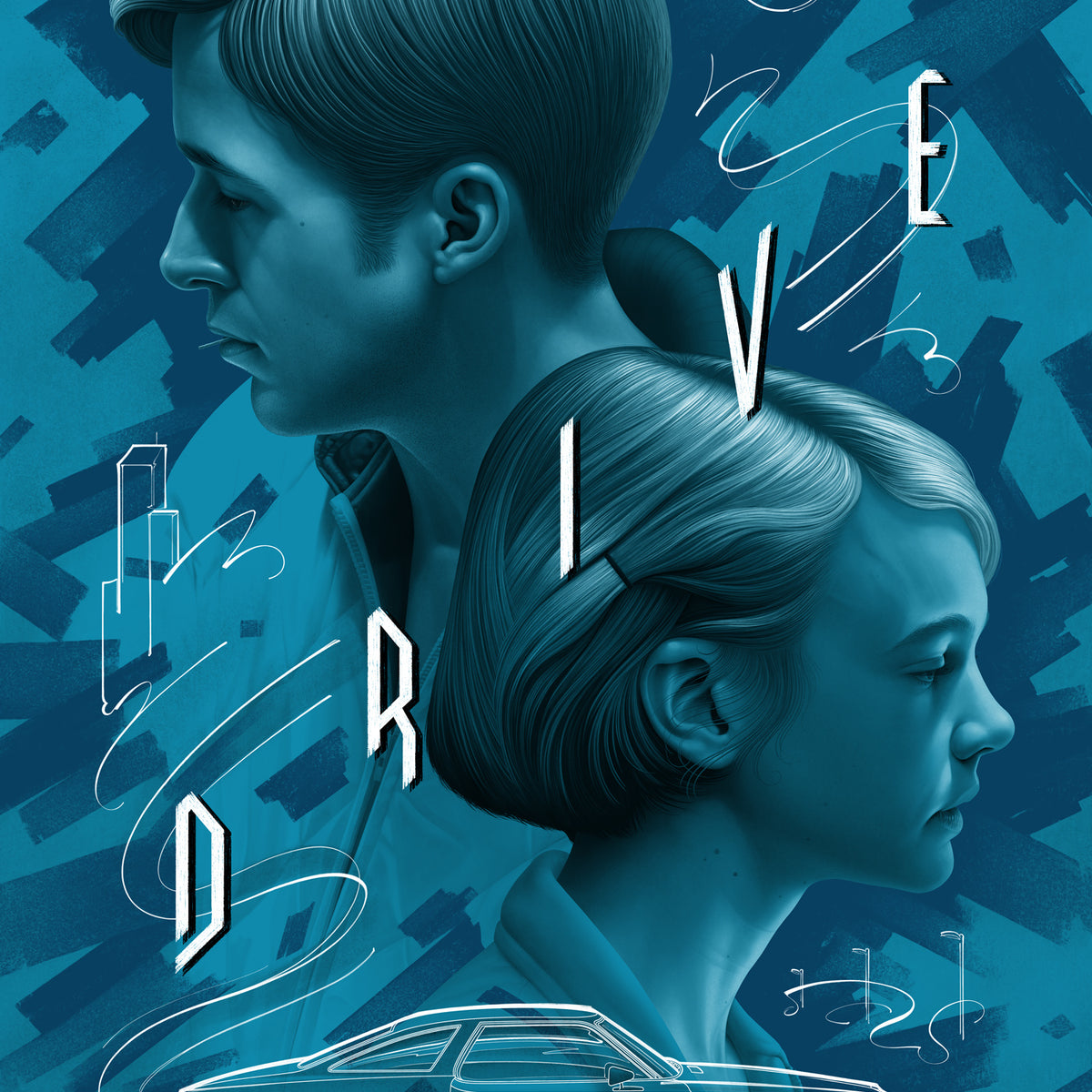 DRIVE (version 3) by Boris Pelcer – RARE PRINTS AND POSTERS
