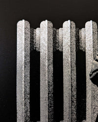 Eraserhead by Marko Manev limited edition screen print detail with silkscreen texture and design elements.