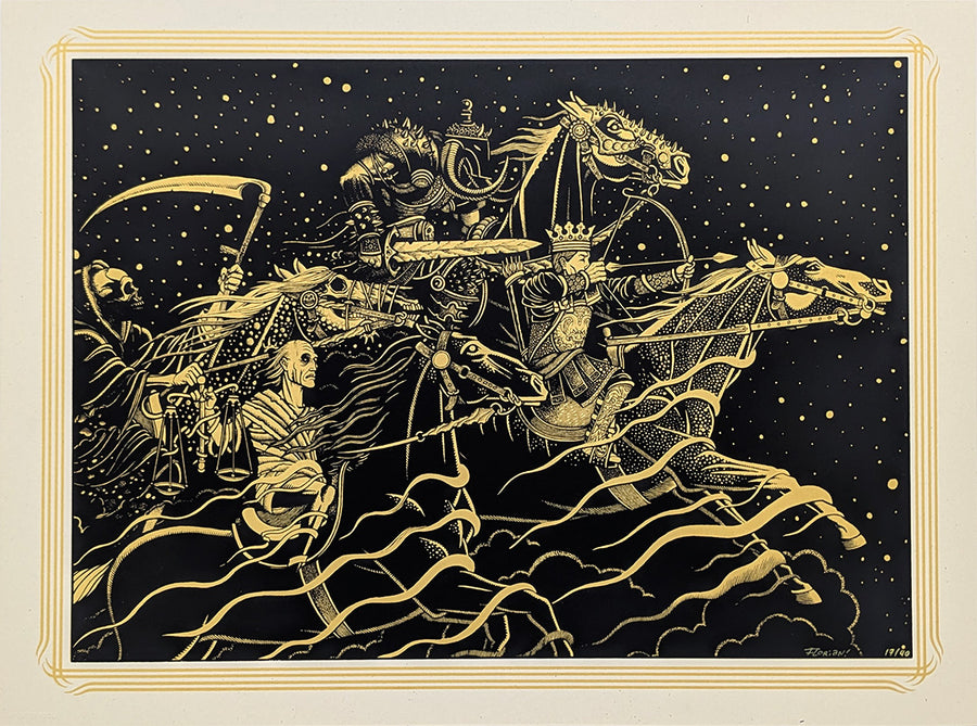 FOUR HORSEMEN (gold) by Florian Bertmer