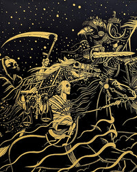 FOUR HORSEMEN (gold) by Florian Bertmer