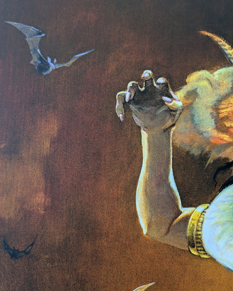 From Dusk Till Dawn by Frank Frazetta & Edmiston Art Print Edition AMPLimited edition From Dusk Till Dawn screen print. Frank Frazetta original art, separations by Jason Edmiston. Edition of 70, private commission, mint.