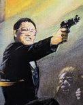 From Dusk Till Dawn by Frank Frazetta & Edmiston - Regular Edition AMPLimited edition From Dusk Till Dawn screen print. Frank Frazetta original art, separations by Jason Edmiston. Edition of 70, private commission, mint.