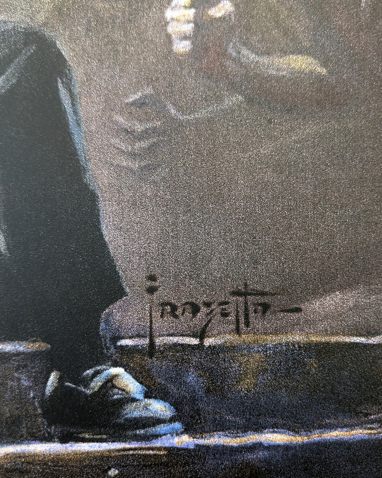 From Dusk Till Dawn by Frank Frazetta & Edmiston - Regular Edition AMPLimited edition From Dusk Till Dawn screen print. Frank Frazetta original art, separations by Jason Edmiston. Edition of 70, private commission, mint.