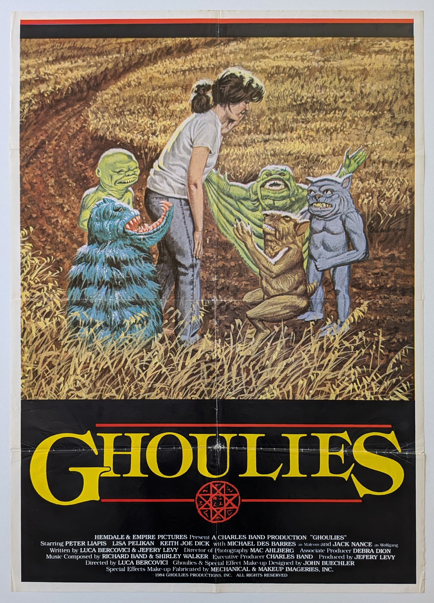 GHOULIES (1984) – US one sheet