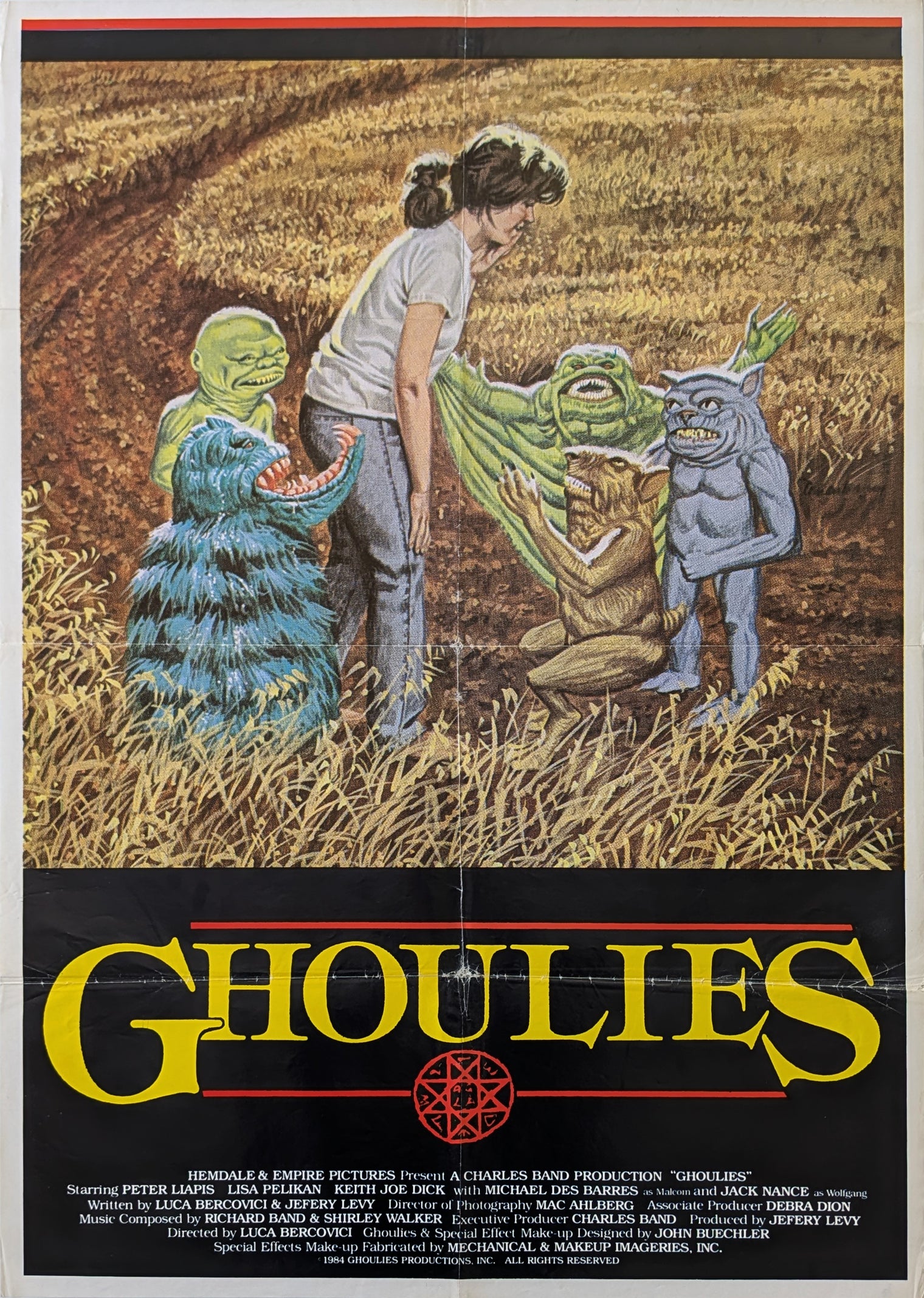 GHOULIES (1984) – US one sheet