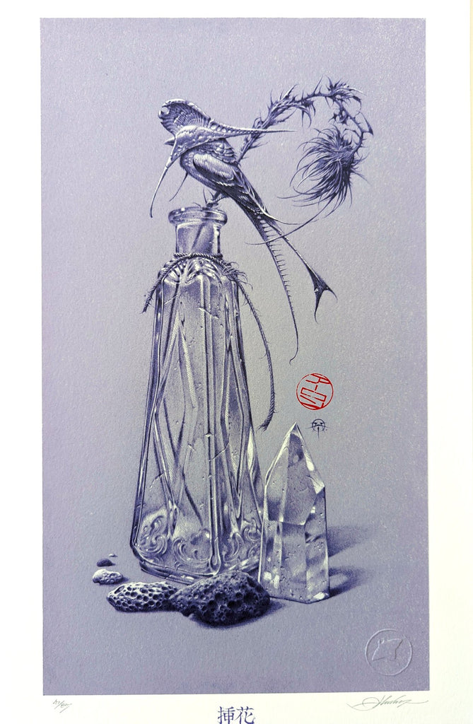 IKEBANA II (purple) by Aaron Horkey