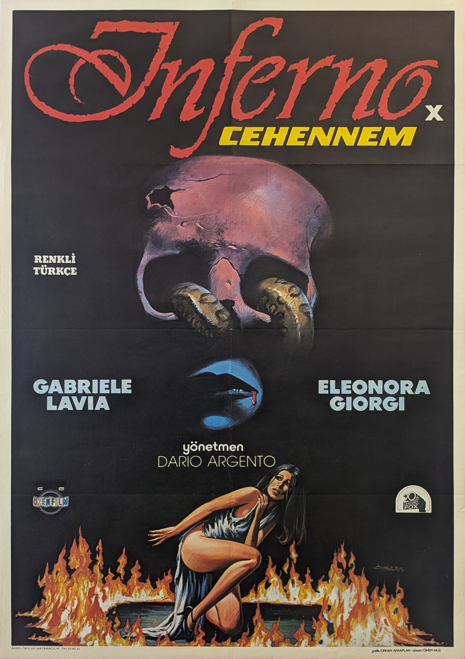 INFERNO (1980) – Turkish poster