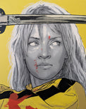 Kill Bill Vol. 1 by Joshua Budich - Limited Edition Quentin Tarantino AMPLimited edition Kill Bill Vol. 1 screen print by Joshua Budich. Hand-numbered 9-color silkscreen, edition of 100. Nakatomi Inc., 24x36 inches, mint.