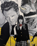 Kill Bill Vol. 1 by Joshua Budich - Limited Edition Quentin Tarantino AMPLimited edition Kill Bill Vol. 1 screen print by Joshua Budich. Hand-numbered 9-color silkscreen, edition of 100. Nakatomi Inc., 24x36 inches, mint.