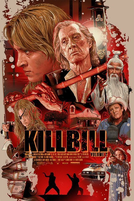 Kill Bill II Screen Print Juan Carlos Ruiz Burgos – RARE PRINTS