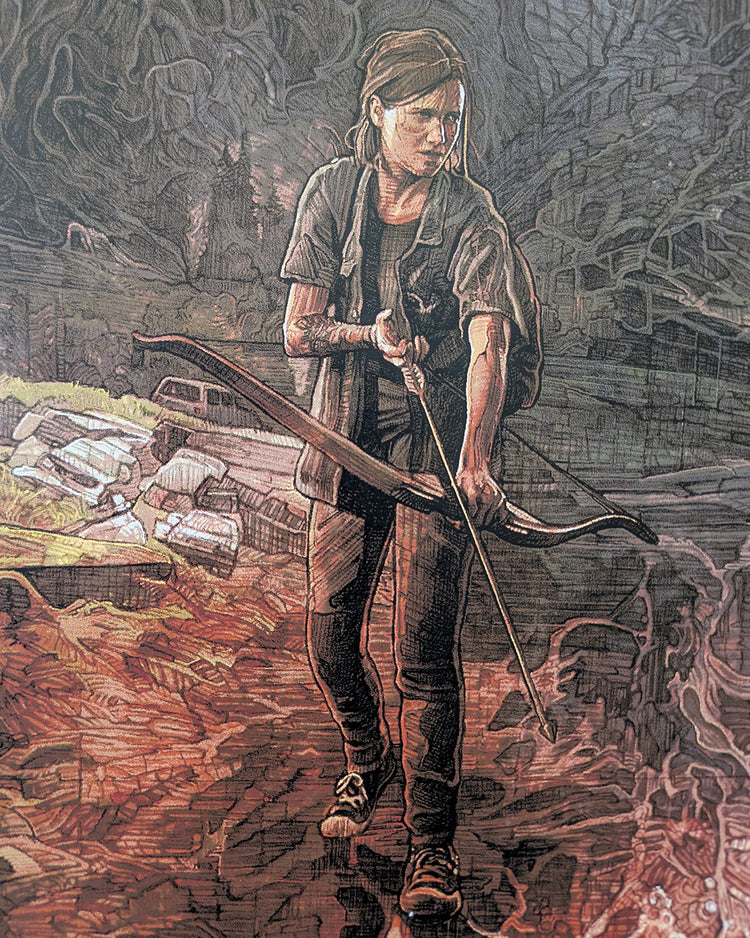 The Last of Us II by Krzysztof Domaradzki - Limited Edition Regular AMPLimited edition The Last of Us II screen print by Krzysztof Domaradzki. Hand-numbered 17-color silkscreen, regular edition of 125. 24x36 inches, mint.