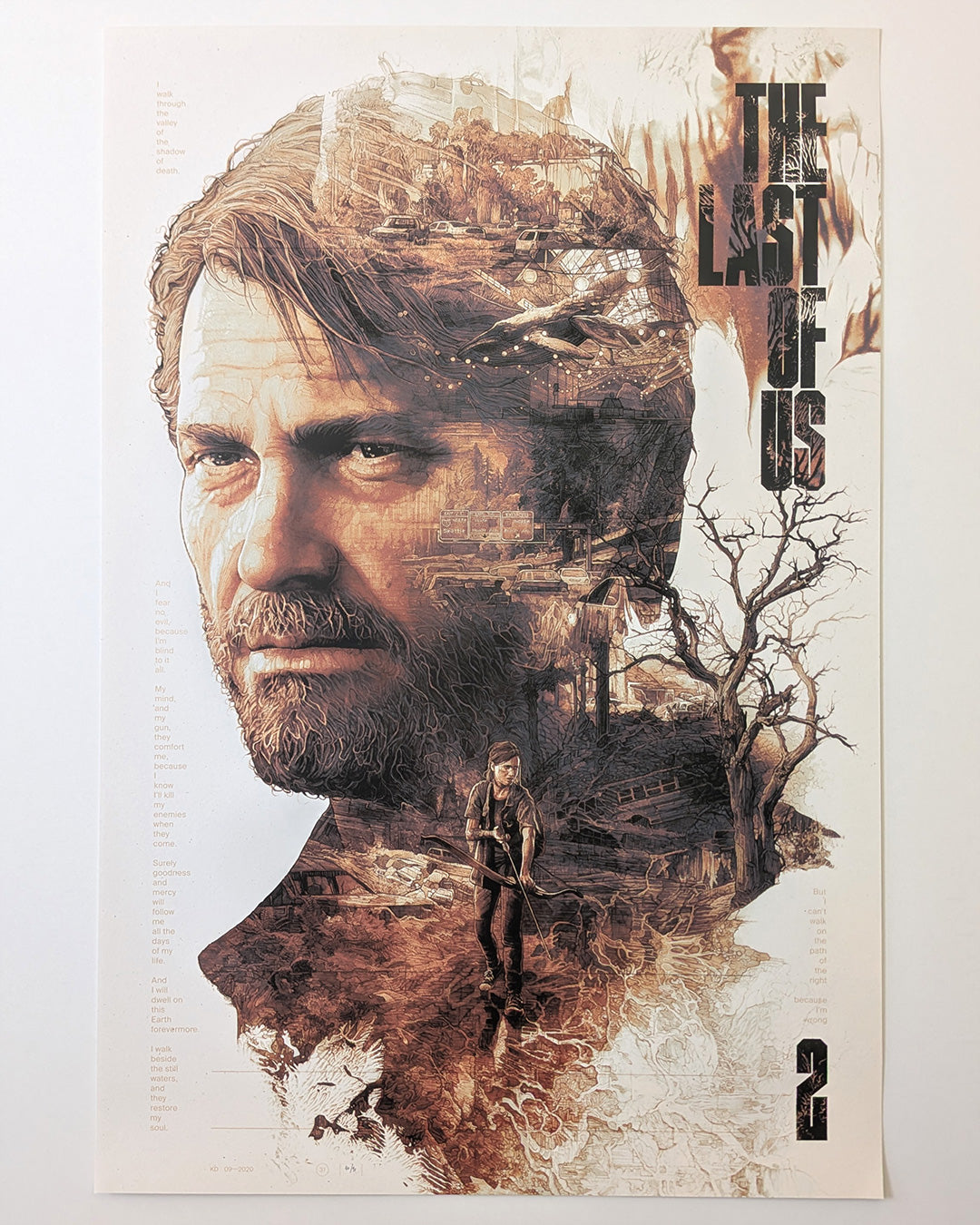 The Last of Us II by Krzysztof Domaradzki - Limited Edition Variant AMPLimited edition The Last of Us II screen print by Krzysztof Domaradzki. Hand-numbered 11-color silkscreen, variant edition of 90. 24x36 inches, mint.