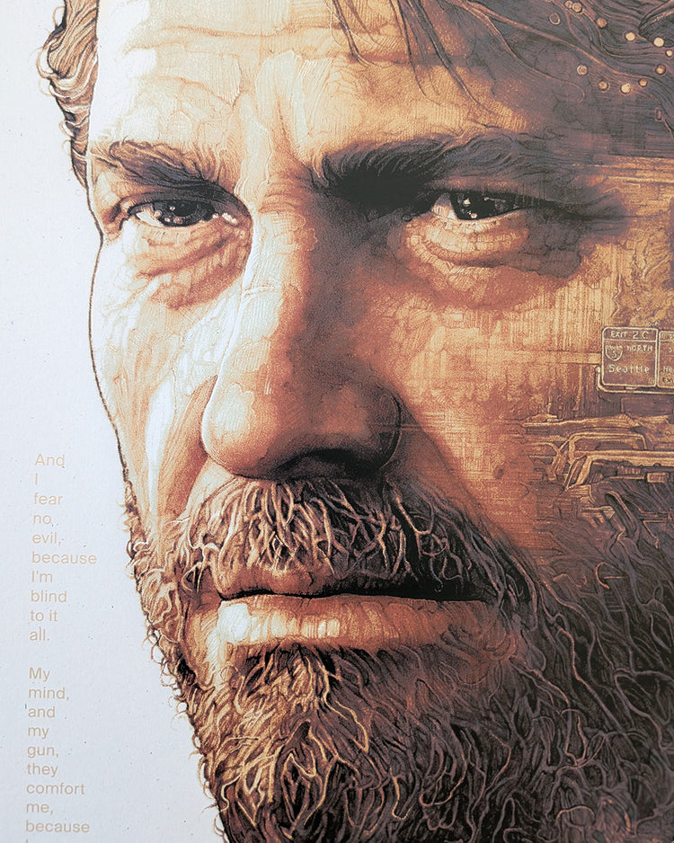 The Last of Us II by Krzysztof Domaradzki - Limited Edition Variant AMPLimited edition The Last of Us II screen print by Krzysztof Domaradzki. Hand-numbered 11-color silkscreen, variant edition of 90. 24x36 inches, mint.