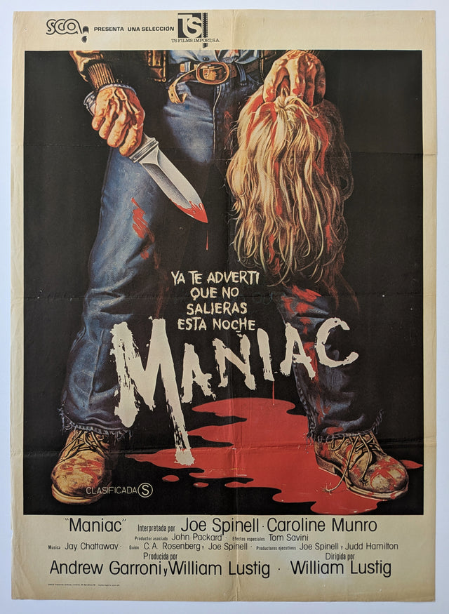 MANIAC (1980) – Spanish poster