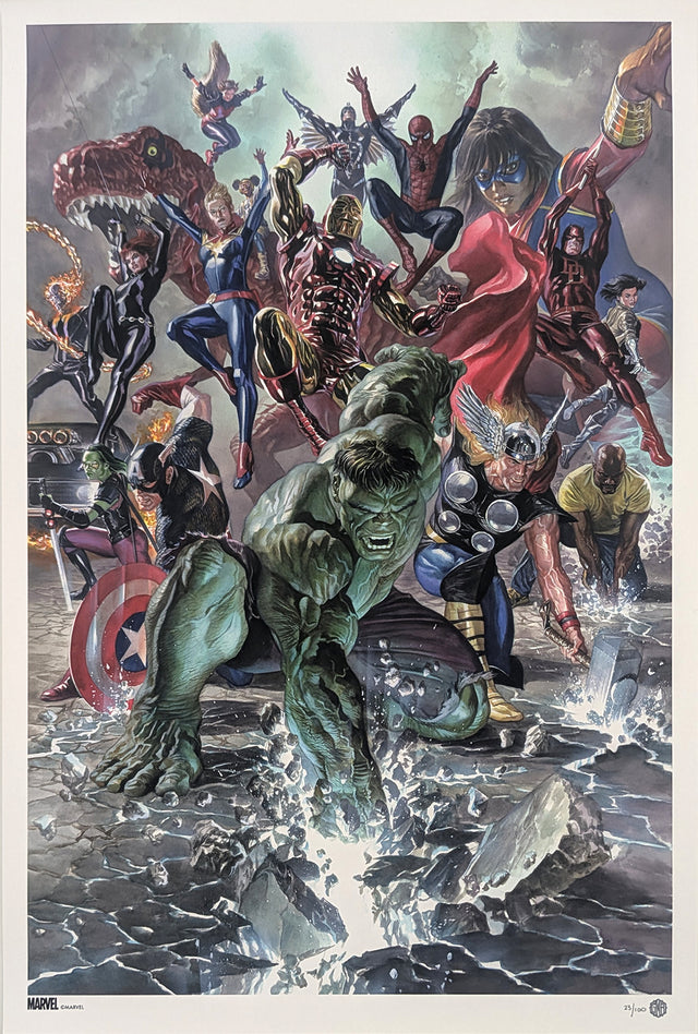 Limited edition screen print MARVEL LEGACY #1 (regular) by Alex Ross Marvel Legacy #1 by Alex Ross - Limited Edition Regular Giclee Art Print