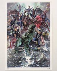 Limited edition screen print MARVEL LEGACY #1 (regular) by Alex Ross Marvel Legacy #1 by Alex Ross - Limited Edition Regular Giclee Art Print