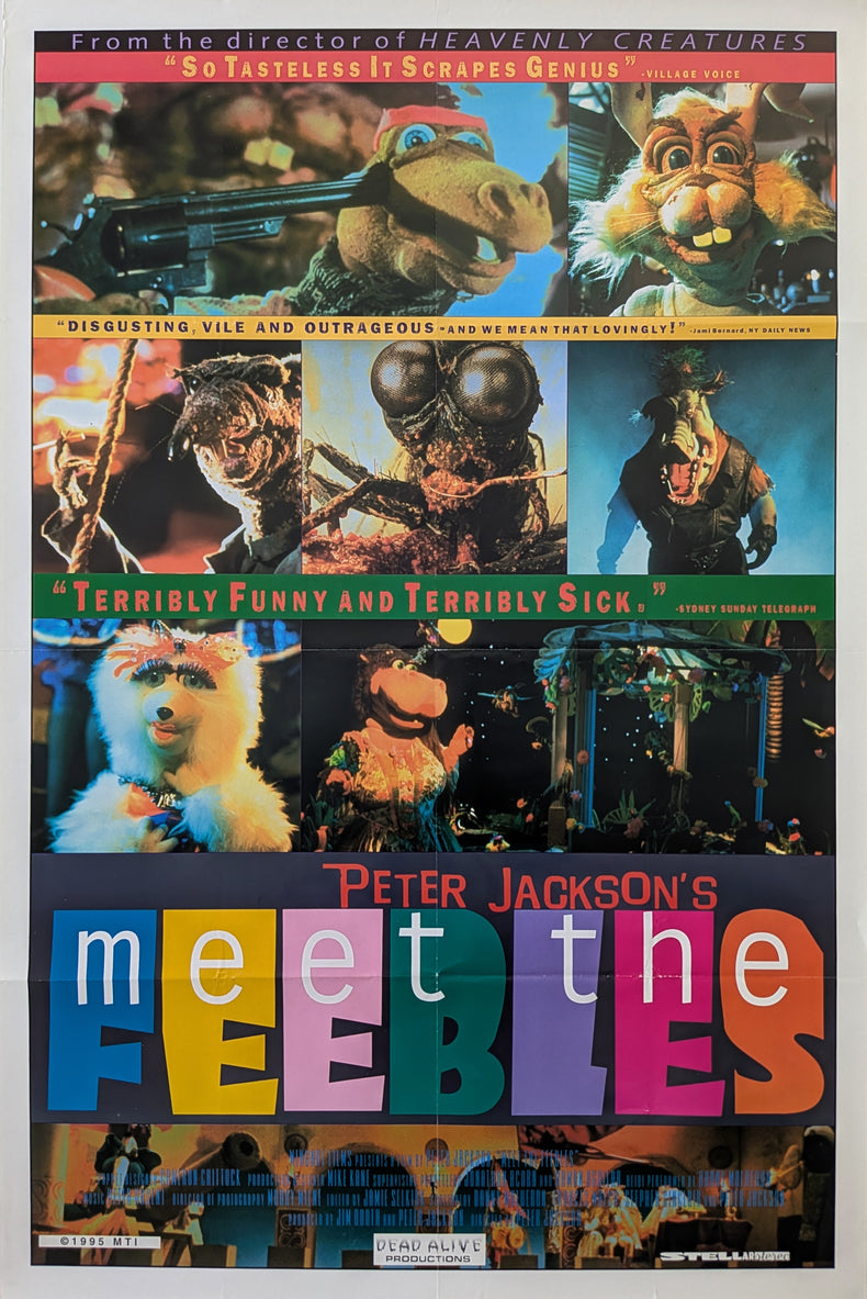 MEET THE FEEBLES (1989) - U.S. video poster