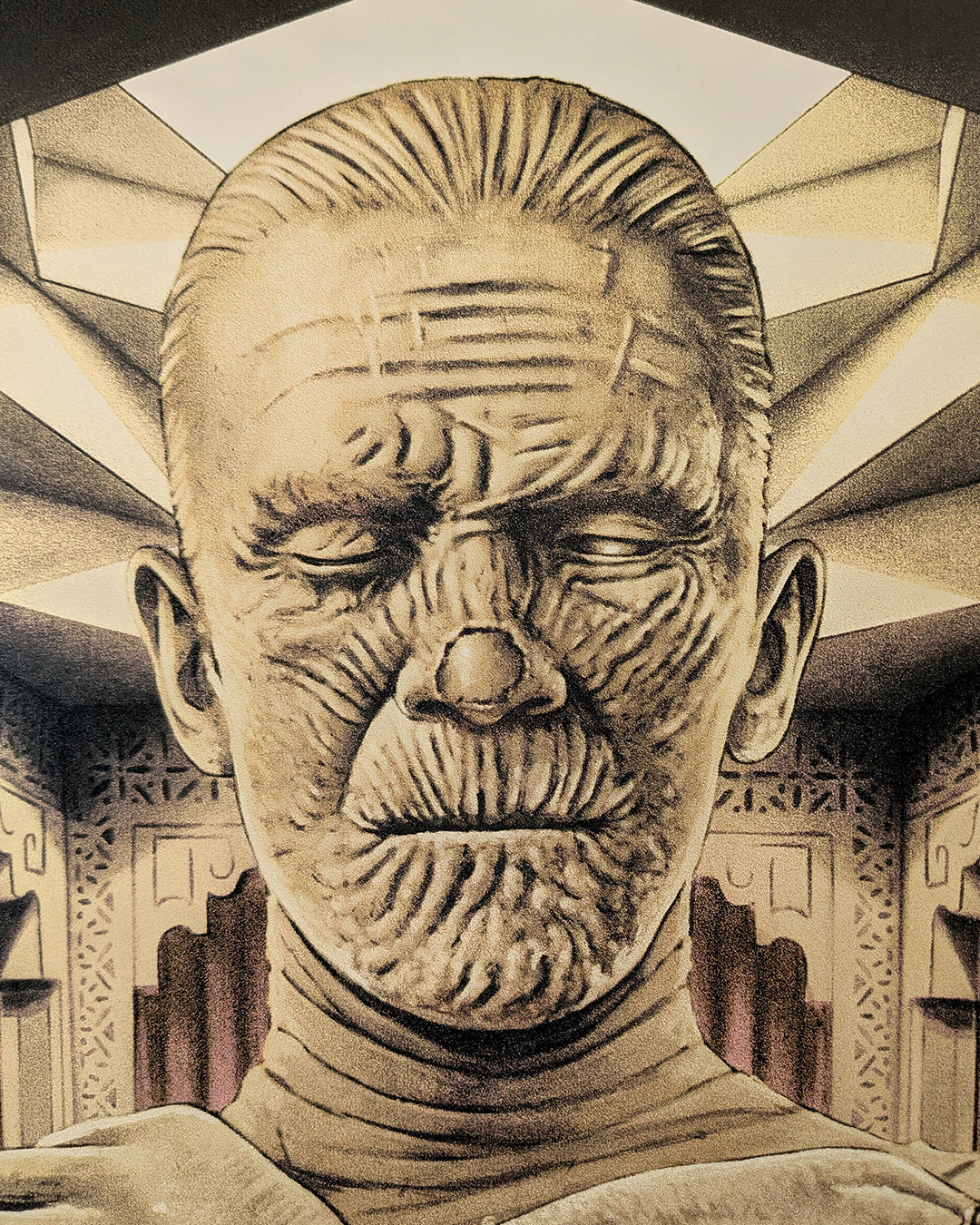 Poster Mummy by Tom Walker Limited Edition Gold Foil Variant