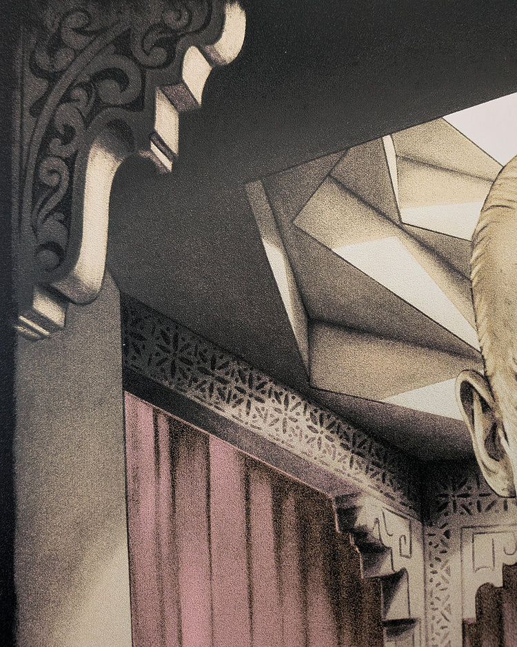 The Mummy by Tom Walker - Limited Edition Gold Foil Variant AMP Karl FreundLimited edition The Mummy screen print by Tom Walker. Hand-numbered silkscreen, gold foil variant edition of 50. Universal Monsters 1932 classic, mint.