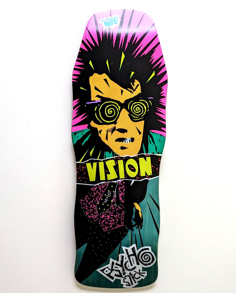 PSYCHO STICK Vision reissue Skate Deck (turquoise) by Andy Takakjian