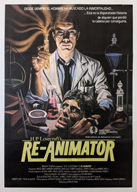 RE-ANIMATOR (1985) – Spanish Poster