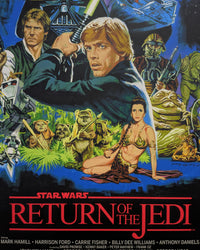 RETURN OF THE JEDI (red title) by Paul Mann