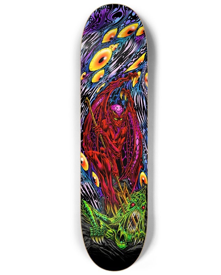 SATAN KING Skate Deck by Skinner