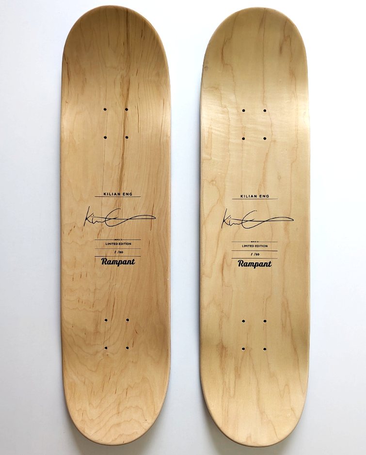 STAR CONTROL Rampant Skate Deck Diptych by Kilian Eng