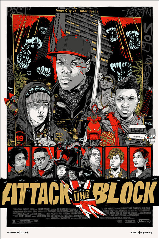 ATTACK THE BLOCK (variant) by Tyler Stout