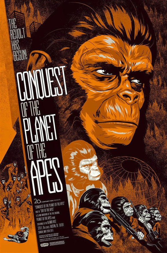 CONQUEST OF THE PLANET OF THE APES (variant) by Phantom City Creative
