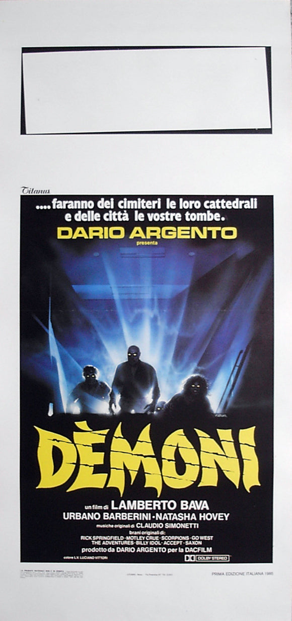 DEMONS - Italian locadina poster