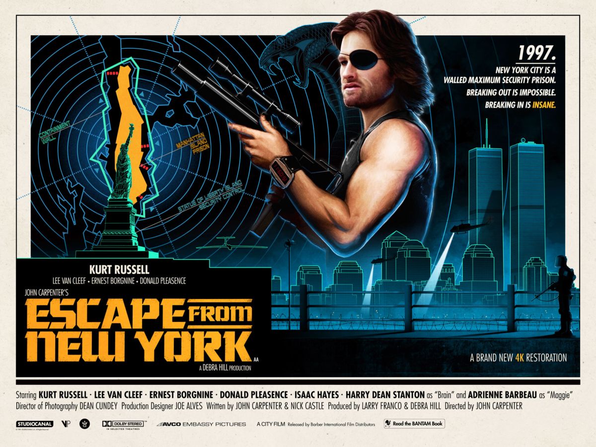 ESCAPE FROM NEW YORK (U.K. quad) by Matt Ferguson