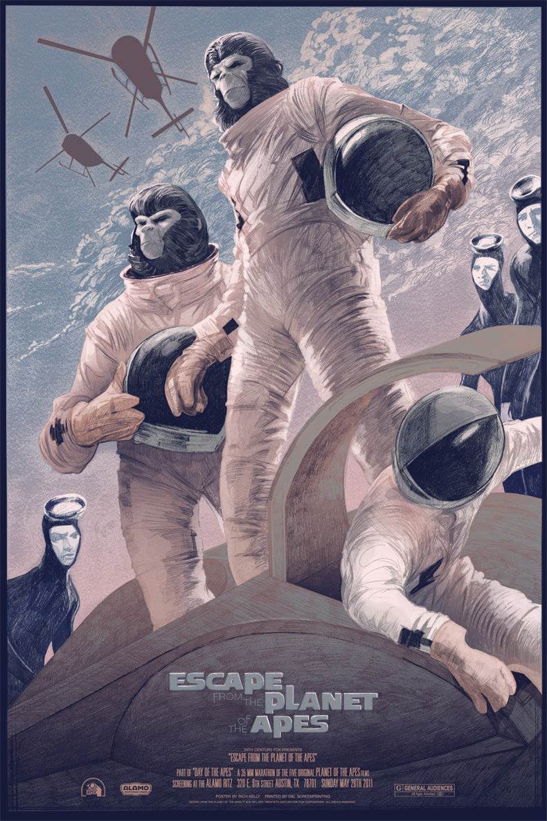 ESCAPE FROM THE PLANET OF THE APES (variant) by Rich Kelly
